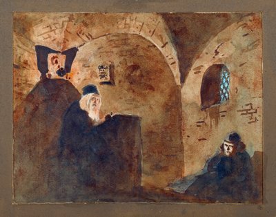 Decor voor de opera Boris Godunov van M. Musorgsky (detail) door Vasilij Dmitrievich Polenov