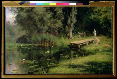 De overwoekerde vijver, 1880 door Vasilij Dmitrievich Polenov