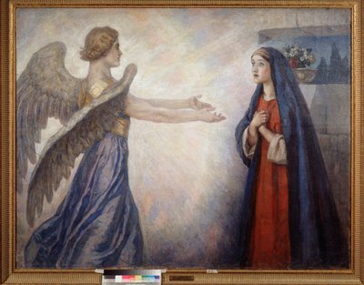 De Annunciatie door Vasilij Ivanovic Surikov