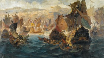 De verovering van Constantinopel door de Kruisvaarders door Vasilios Chatzis