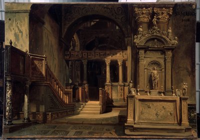 Interieur van de Basiliek van San Marco in Venetië door Vasily Grigorievich Khudyakov