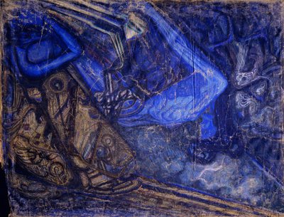 Rouw om de dood van Michail Vrubel, 1910-1911 door Vasily Ivanovich Denisov