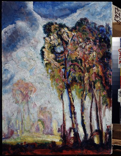 Landschap met bomen door Vasily Ivanovich Denisov