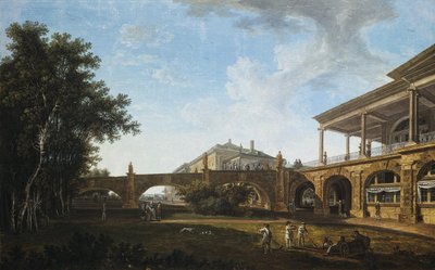 Oprit van de Cameron Galerij in het Park in Tsarskoye Selo, 1794 door Vasily Petrovich Petrov