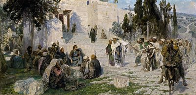 Hij die zonder zonde is... door Vasily Polenov