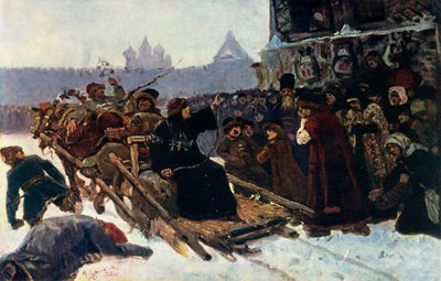 De Boyar Morozova (studie) door Vasily Surikov
