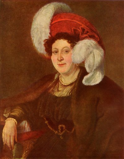 Portret van de gravin V. A. Zubova door Vasily Tropinin