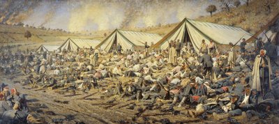 Na de aanval. Plevna, 1877-1878 door Vasily Vereshchagin