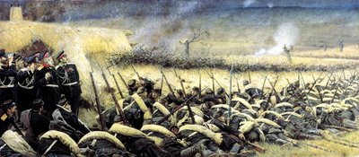 Voor het Offensief. In de buurt van Pleven door Vasily Vereshchagin