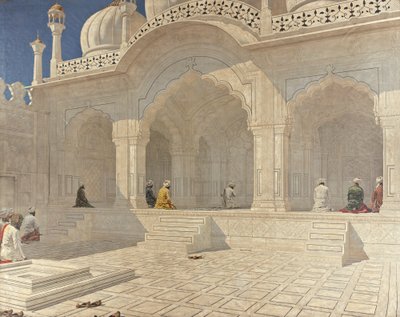 Parelmoskee, Delhi door Vasily Vereshchagin