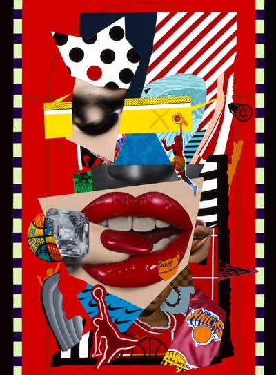 Hart in de verf, 2024 (Acryl op hout) door Vaskeen Vaskeen