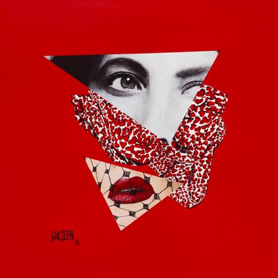 Imitatie van liefde, 2015 (Acryl op houtpaneel) door Vaskeen Vaskeen
