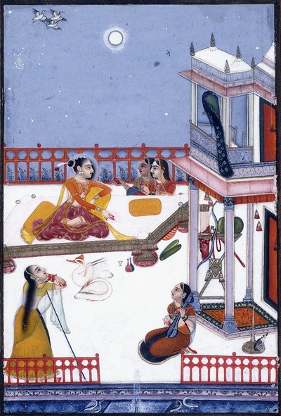 Adano Putra, dochter van Dipak Raga, ca. 1730-50 (gouache) door Vassily Nikolayevich Yakovlev