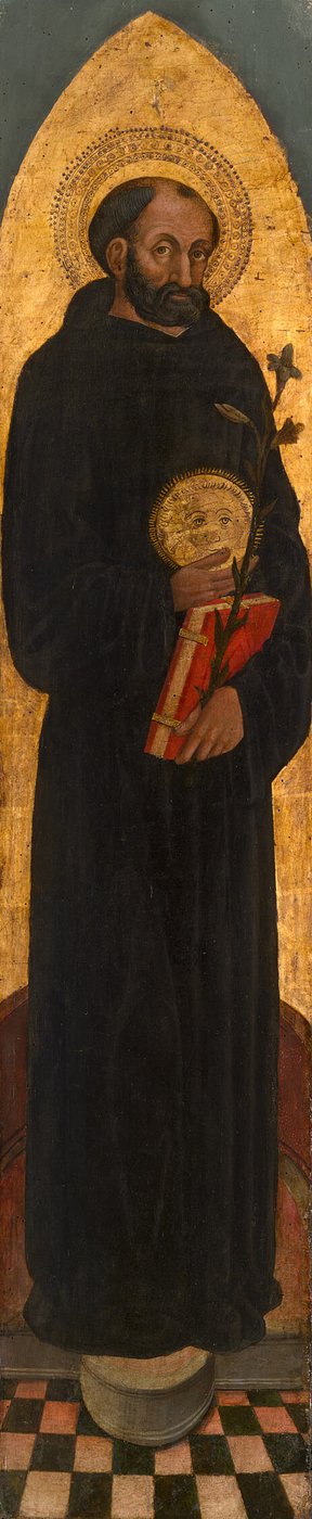 Sint Nicolaas van Tolentino van een Augustijns altaarstuk door Venetian