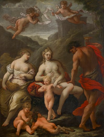 Ceres, Bacchus en Venus, ca. 1550-1610 door Venetian School