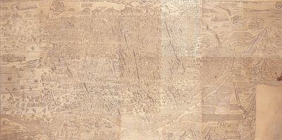 Kaart van Caïro, een Vogelvluchtzicht, 1549 door Venetian School