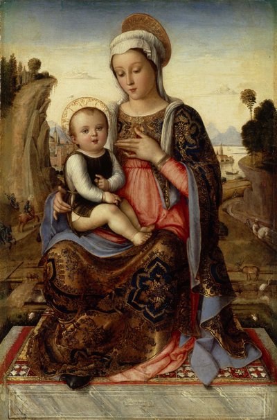 Maagd en kind, 15e eeuw door Venetian master