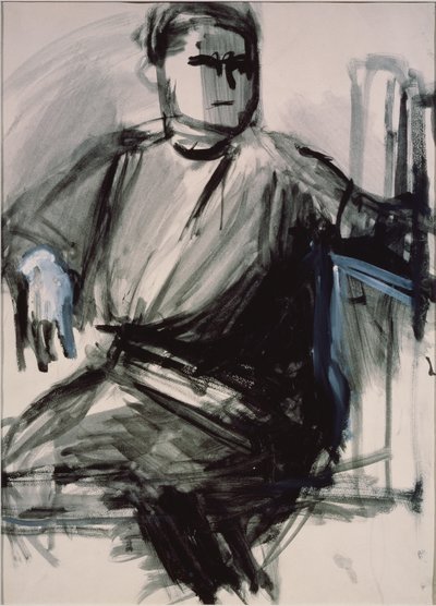 Zelfportret, 1934 door Vera Mikhailovna Yermolayeva