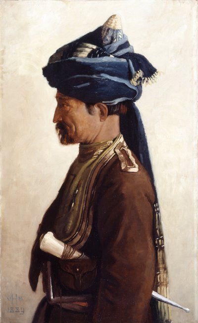Mohamed, een Jemadar van de 5e Bengal Cavalerie, 1889 door Vereker Monteith Hamilton