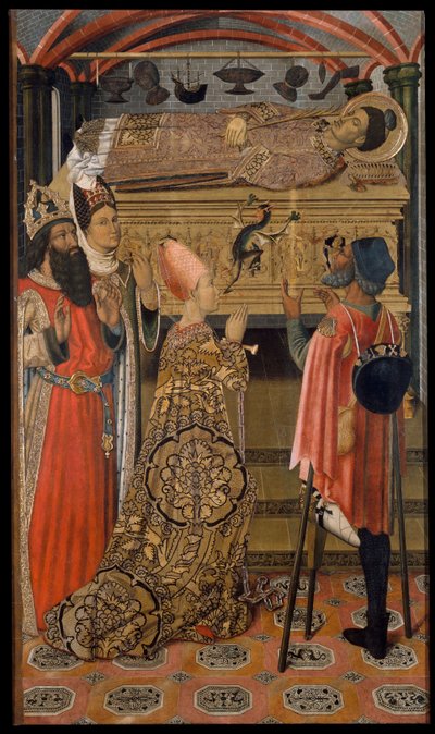 Prinses Eudoxia voor het Graf van Sint Stefanus door Vergós Family