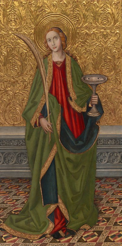 Sint Lucia, rond 1500 door Vergós Workshop