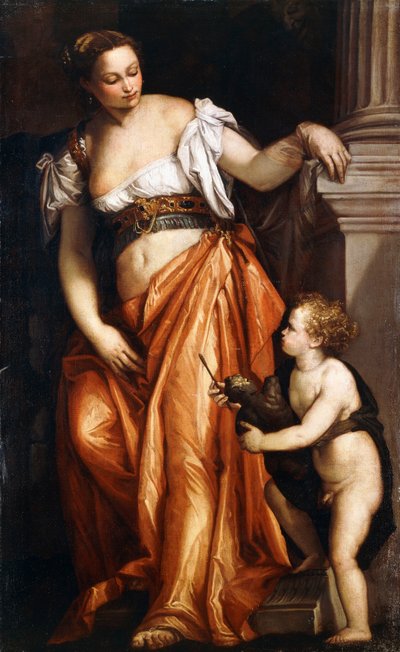 Een personificatie van Beeldhouwkunst, ca. 1557-59 door Veronese