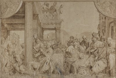 Christus in het huis van Simon, laat 17e-begin 18e eeuw door Veronese