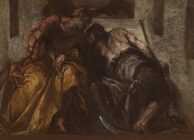 Janus en Saturnus, c.1730-70 door Veronese