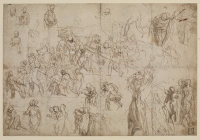 Studies voor Christus die het Kruis draagt door Veronese