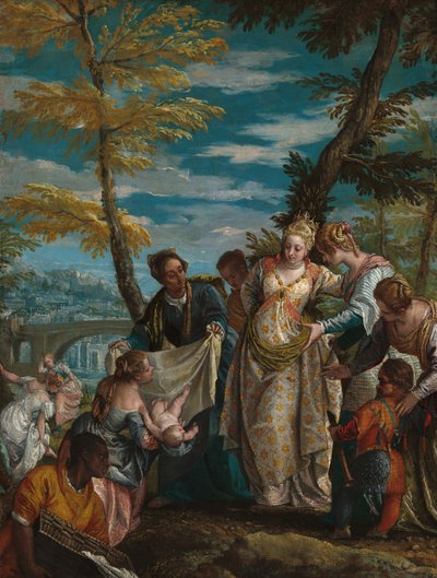 Het vinden van Mozes door Veronese