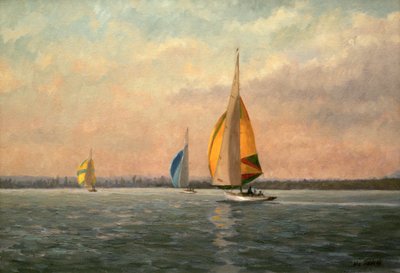 Late Finish - Met Draken op de Medway door Vic Trevett