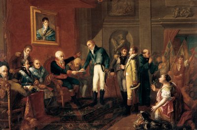Spaanse Onafhankelijkheidsoorlog: de kapitein-generaal van Valencia ontmoet de Britse consul kort voor de Franse invasie door Vicent Castello Amat