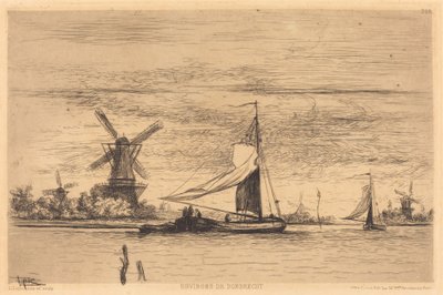 Omgeving van Dordrecht door Vicomte Ludovic Lepic