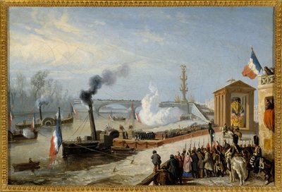 Overbrenging van de as van Napoleon I naar Courbevoie, 15 december door Victor Adam