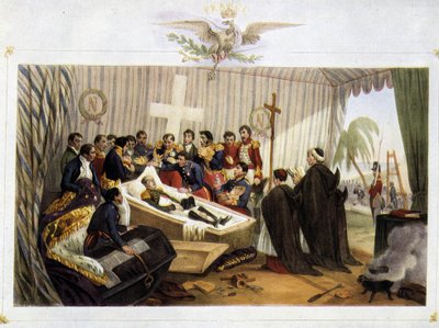 Opening van de kist van Napoleon op het eiland Sint-Helena, 16 oktober door Victor Adam