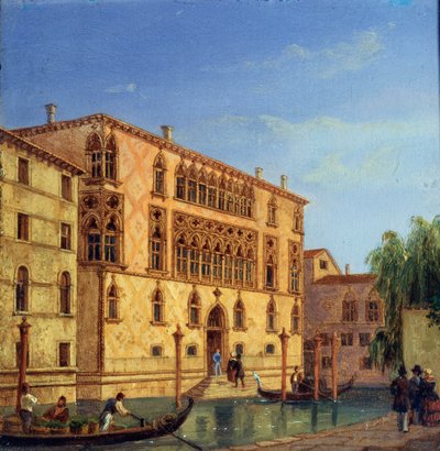 Palazzo Giovanelli, 19e eeuw door Victor Adam