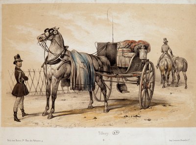 Tilbury - Lithografie door Adam, ca. 1840 door Victor Adam