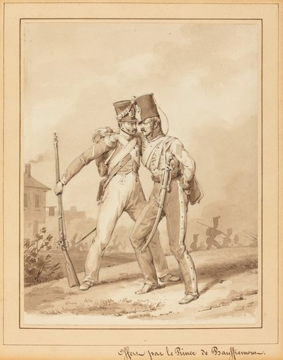 Twee Grenadiers door Victor Adam