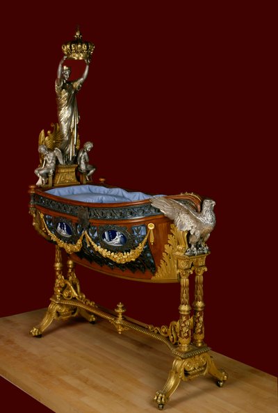 Wieg van de keizerlijke prins Eugene Louis Joseph, zoon van Napoleon III door Victor Baltard