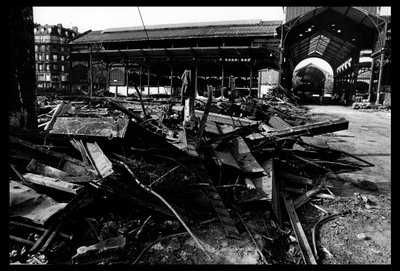 Sloop van de centrale markt in Parijs, in augustus 1971 door Victor Baltard