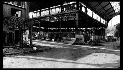 Sloop van de centrale markt in Parijs, in augustus 1971 door Victor Baltard