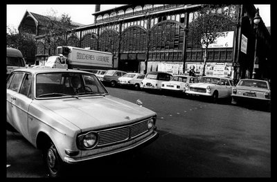 Les halles van Parijs net voor de sloop in augustus 1971 door Victor Baltard