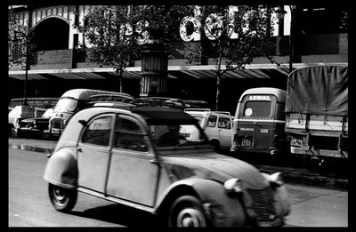 Les halles van Parijs net voor de sloop in augustus 1971 door Victor Baltard
