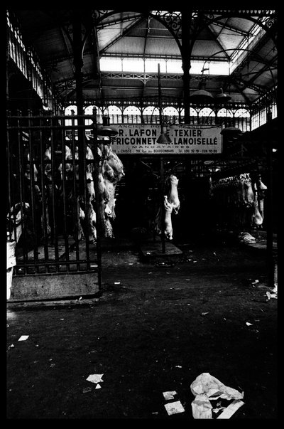 Les halles de Paris net voor de sloop van augustus 1971 (zw/w foto) door Victor Baltard