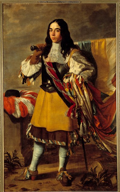 Een muurdeur, schilderij door Victor Boucquet (1619-1677) door Victor Boucquet