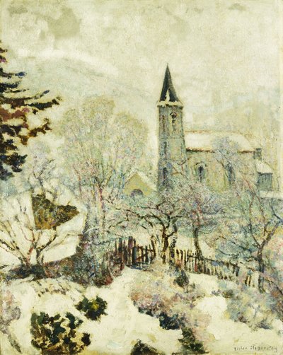 Murol-kerk in de winter; L