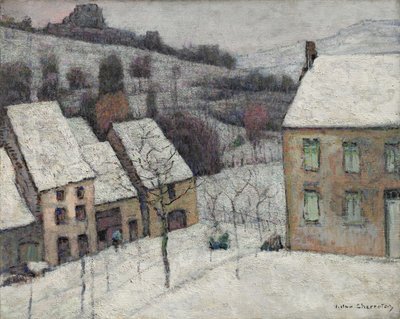 Murol in de Sneeuw door Victor Charreton