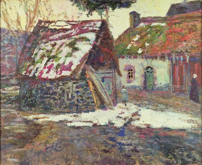 Het effect van sneeuw door Victor Charreton