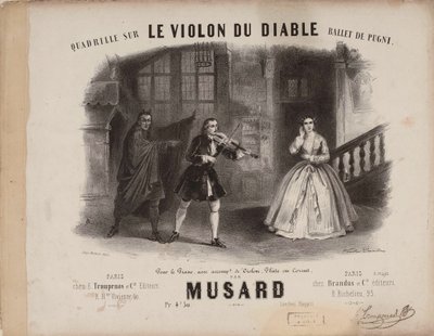 Quadrille voor Le Violon du Diable door Cesare Pugni, ca. 1849 door Victor Coindre