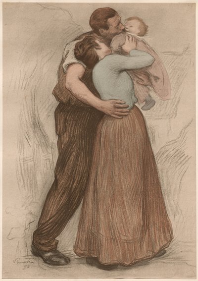 De Kus, 1898 door Victor Emile Prouve
